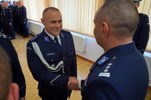 uroczystość ślubowania nowo przyjętych policjantów z udziałem między innymi Komendanta Wojewódzkiego Policji w Bydgoszczy, Wicewojewody Kujawsko-Pomorskiego oraz Kapelana kujawsko-pomorskiej Policji