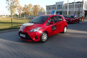Samochody WORD-u przygotowane na szkolenie dla uczestników treningu z techniki jazdy.