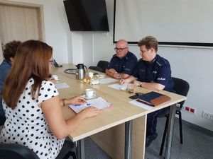 Spotkanie organizacyjne przed spartakiadą profilaktyczną.