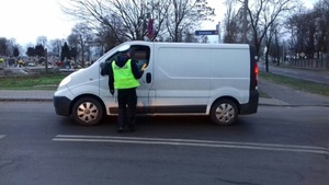 Kierowca busa poddany został kontroli