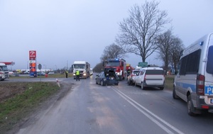 Widok na zdarzenie drogowe