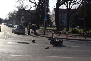 Wypadek na ulicy Inowrocławia