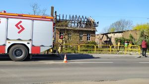Pożar domu w Tupadłach