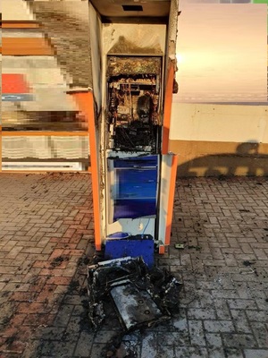 Spalony bankomat