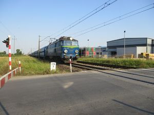 Pociąg na przejeździe