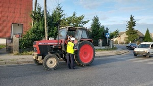 Policjanci kontrolowali także traktorzystów