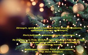 Życzenia Komendanta Powiatowego Policji