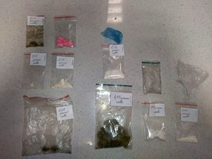 Zabezpieczone przez policję substancje