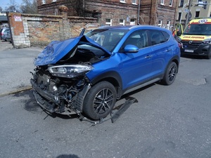 Uszkodzony pojazd marki Hyundai