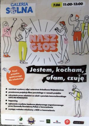 plakat z logami organizatorów zapraszający na happening