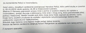 treść podziękowania