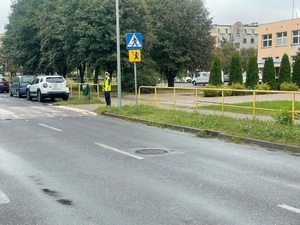 policjantka przy pasach