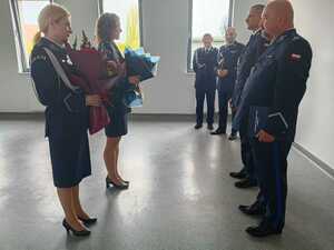 Zbiórka w siedzibie KPP w Inowrocławiu z udziałem Komendanta Wojewódzkiego Policji w Bydgoszczy w sprawie zmian kadrowych kierownictwa komendy