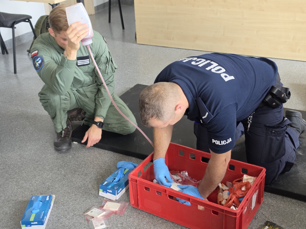 Szkolenie z pierwszej pomocy dla policjantów w Inowrocławiu